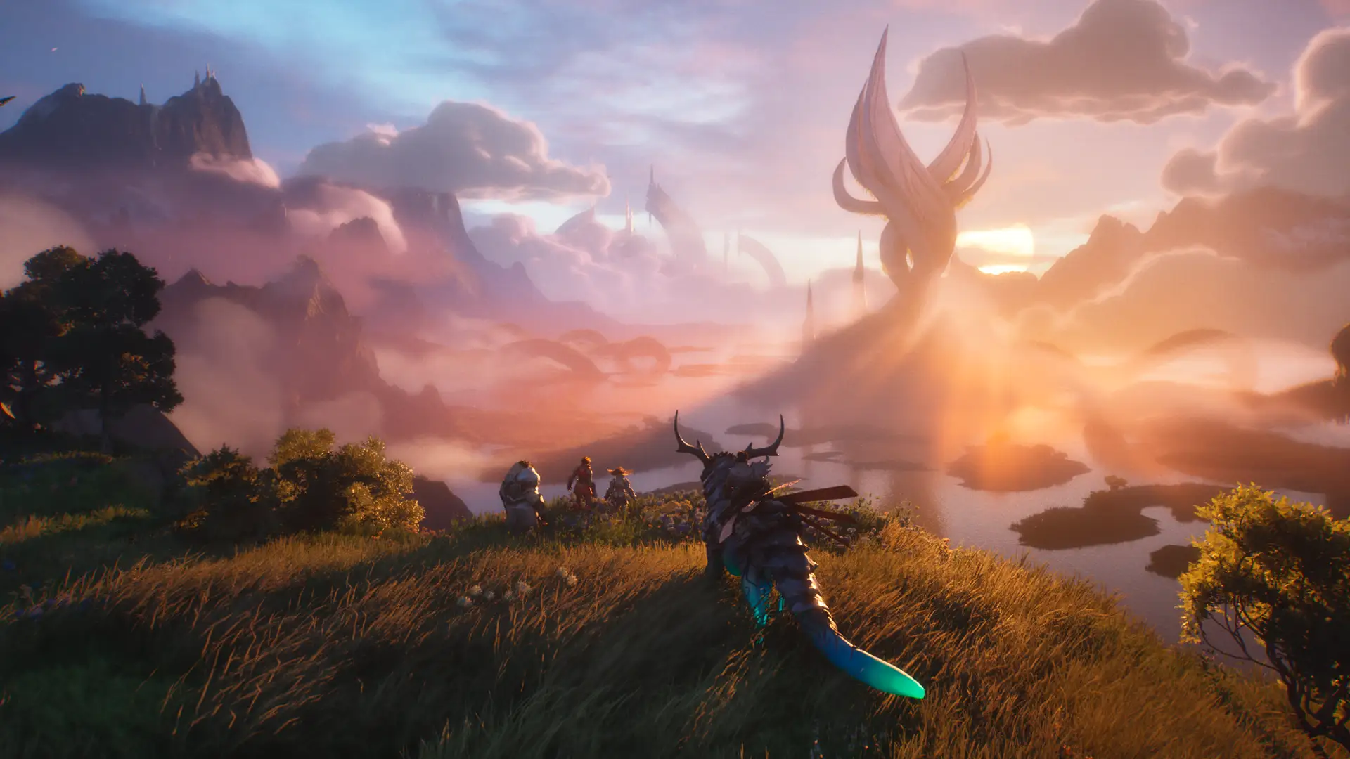ArenaNet Studio Update key art - Colin Johanson, Josh Davis, and Stephen Clarke-Willson present the three-game roadmap covering Guild Wars 2, Guild Wars Reforged, and Guild Wars 3